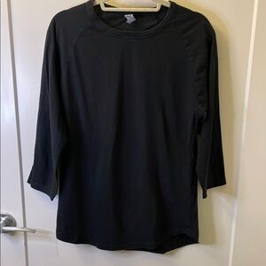 Men's Black Long Sleeve Tee